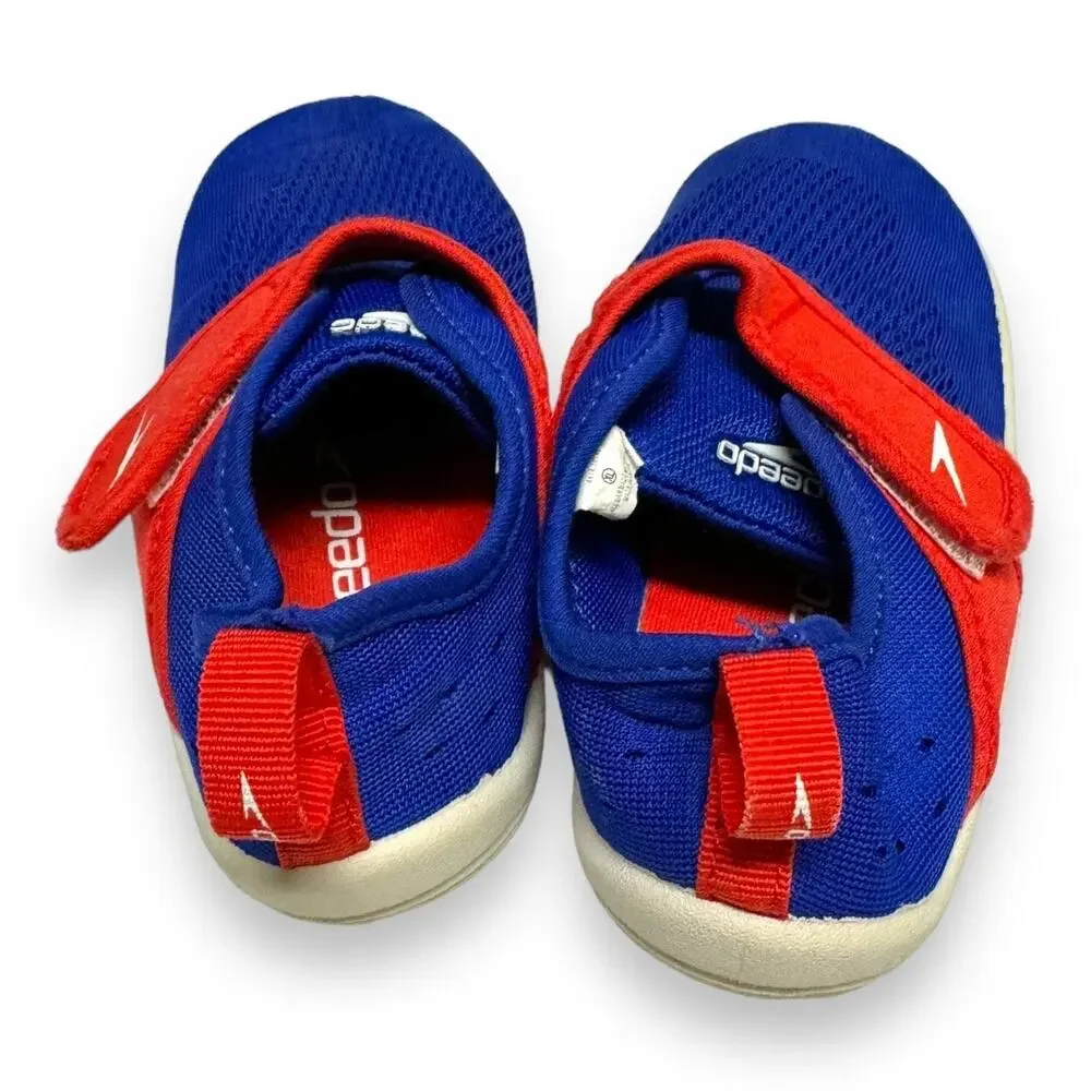Speedo Unisex Water Shoes Sz XL 11 12‎ Red Blue Original Surfwalker Beach